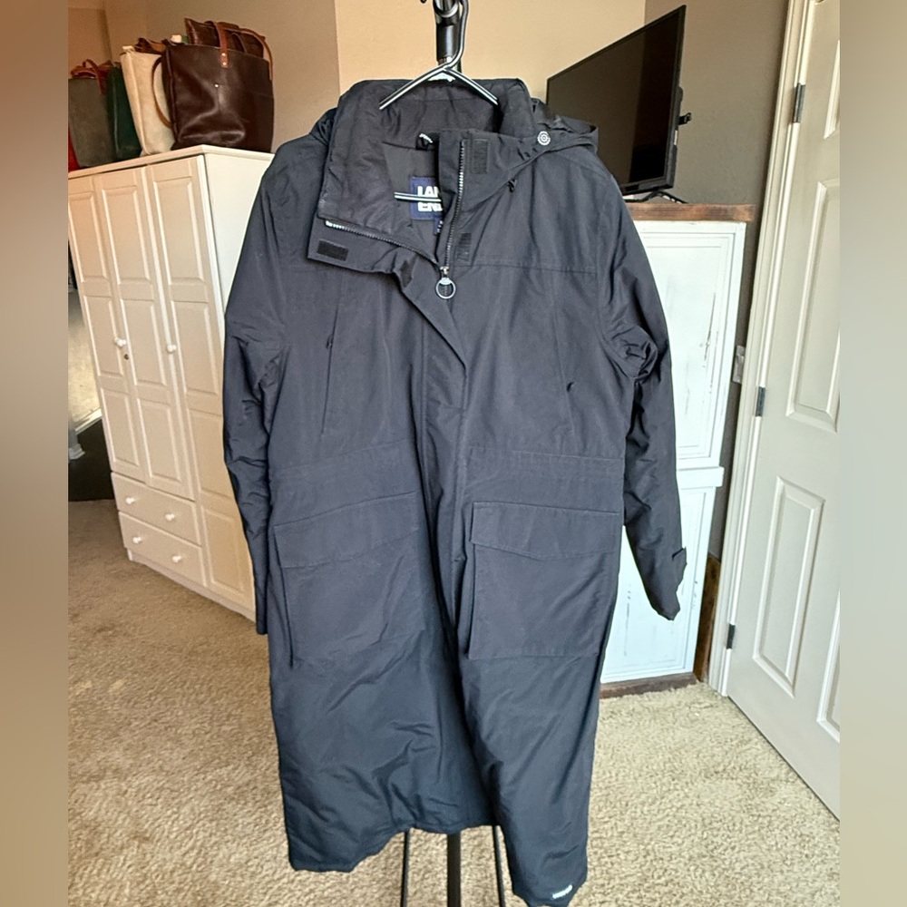 Lands End Women’s Squall Waterproof Insulated Winter Stadium Maxi Coat (M)
